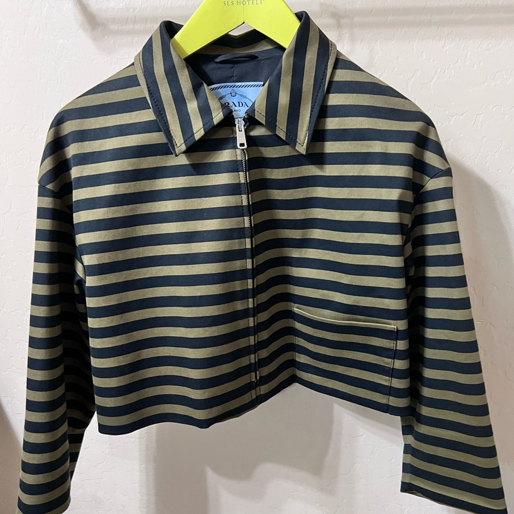 WOMENS PRADA MILANO JACQUARD STRIPED JACKET- impossible to find!